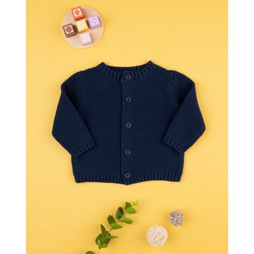 Basico cardigan bimbo tricot blu - Prénatal