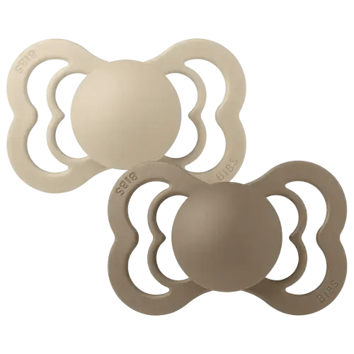 Supreme Pacifiers 2 Pack - Vanilla/Dark Oak – Bibsworld store US