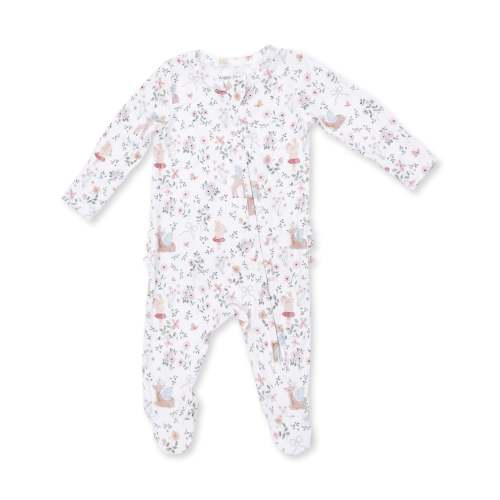 Enchanted Woodland - 2 Way Ruffle Back Zipper Footie – Angel Dear