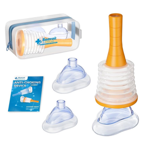 Senvok Anti Choking Device, Choking Rescue Device for Kids and Adults, Portable Airway Suction Device, Heimlich Device for Home & Travel First Aid Kit