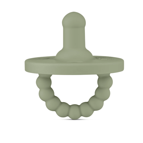 Cutie PAT Round (0-6m) Pacifier + Teether - Artichoke