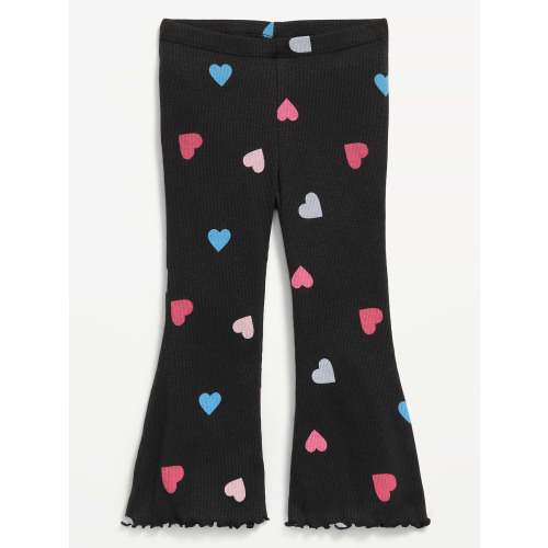Ribbed Flared Leggings for Toddler Girls