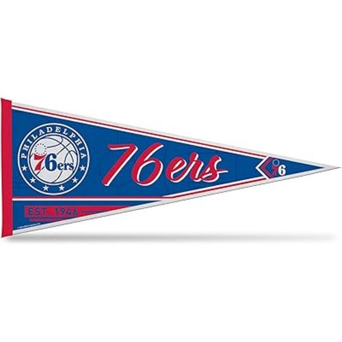 Rico Industries NBA Basketball 12" x 30" Felt Wall Décor Pennant - Great for Home/Bed Room/Man Cave Décor
