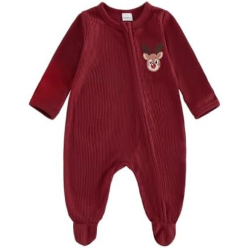 My First Christmas Baby Boy Girl Outfit, Infant Christmas Jumpsuit
