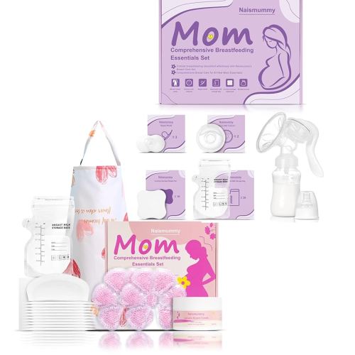 Complete Breastfeeding Essentials Kit for Nursing Mom 92 Piece Gift Set
