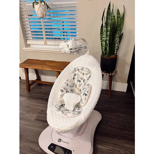 Mamaroo Seat Cover: Eucalyptus Cotton Swing Insert & Mobile Toy Balls