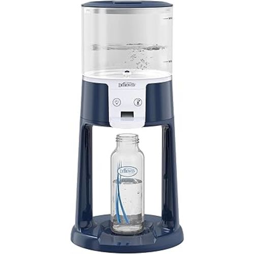 Dr. Brown's Insta-Prep Warm Water Dispenser to Instantly Prepare Baby’s Formula Bottle,Large Capacity Glass Tank with 3 Temperature Settings,Blue
