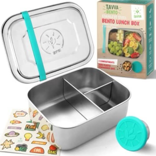 Tavva® Bento Deluxe Stainless Steel Container - TAVVA Kitchen
