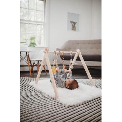 Wooden Play Gym ↠ Ships Fast ↠ Scandinavian Minimalism ↠ Eco-friendly, Organic ↠ Hanging Toys NOT included
,
6 Rings