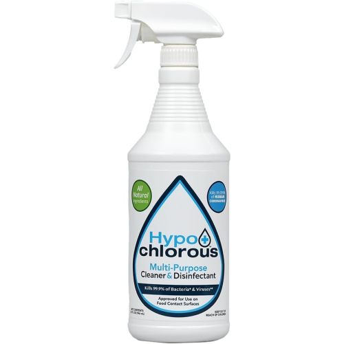 Hypochlorous Acid Spray For Home 32oz - Cleaner & Disinfectant – Safe for Kids & Pets – Multi-Purpose Hypochlorous Acid Cleaner – Eco-Friendly HOCl Spray