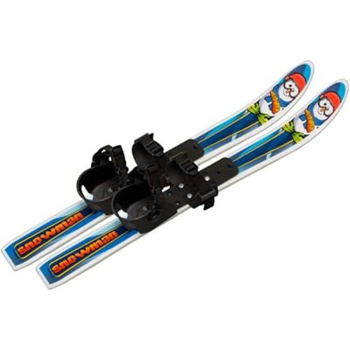 Whitewoods Snowman 70cm Cross Country Backyard Ski Set, Ages 2-4, No Poles
