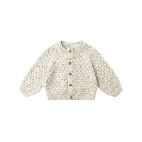 Bubble Knit Cardigan - Natural Confetti – Nesting House