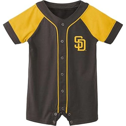 Outerstuff MLB Unisex-Baby Newborn & Infants 0-24 Months Little Slugger Creeper Bodysuit Romper