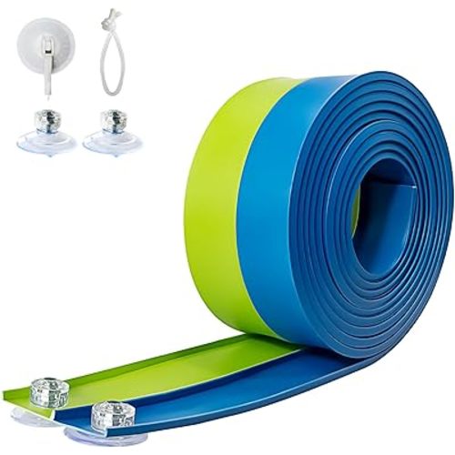 Flex Tracks 15 Ft for Kids Starter Set, Flexible Race Car Ramp Track with Suction Cups Compatible with Diecast 1/64th Cars for Ages 3 & Up (Green & Blue)