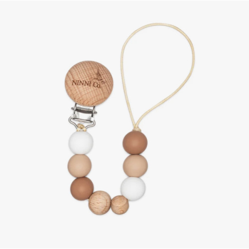 Hazelnut Pacifier Clip - Ninni Co