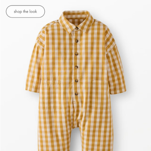 Poplin Gingham Coveralls