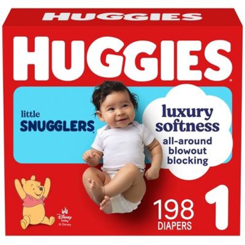 Huggies Little Snugglers Gentle Protection Diapers - Size 1 - 198ct
