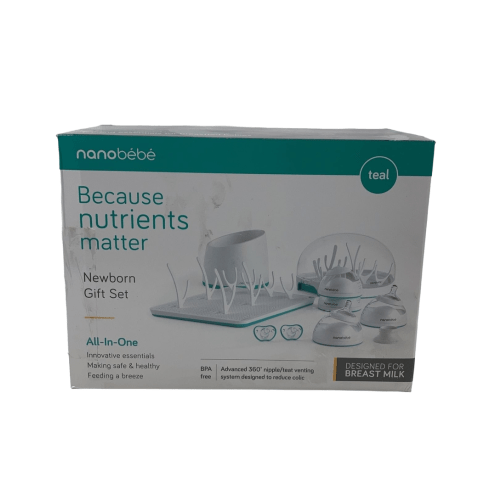 Nanobébé Newborn Gift Set, Teal