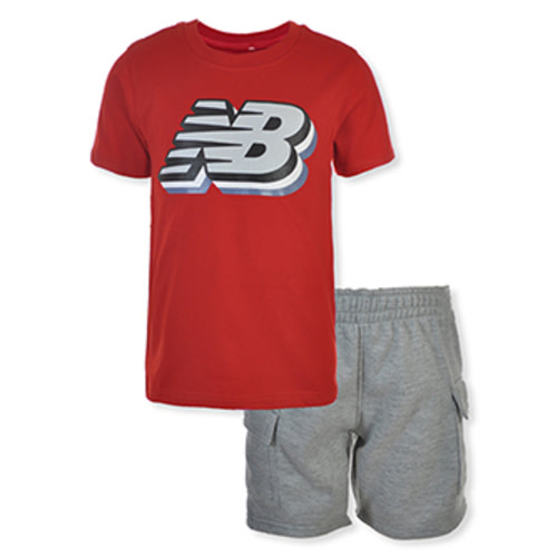 New Balance Boys' 2-Piece Shorts Set Outfit