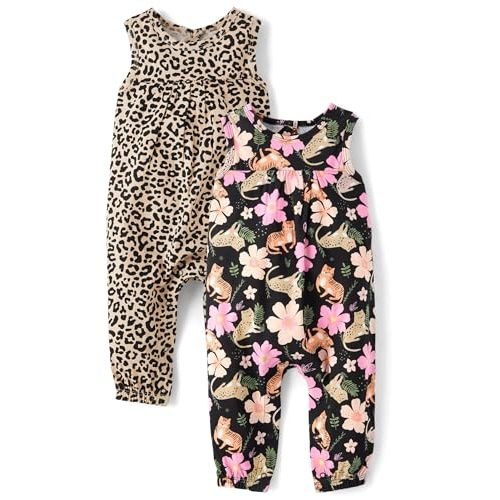 The Children's Place baby-girls And Newborn Sleeveless Pant Romper Playwear Outfit