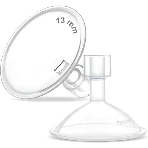 Maymom MyFit Crater Series 13mm Two-Piece Design Small Breastshield Compatible with Medela Breast Pump Parts; Replace Medela Shields; Fit Flex Connector; 2pc