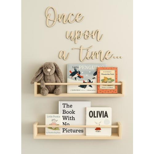 Once upon a time Cutout, Wall Decor, Nursery Decor, Nursery Wall Art, Kids Bedroom Decor, Once upon a time Sign, Laser Cut Word Sign
