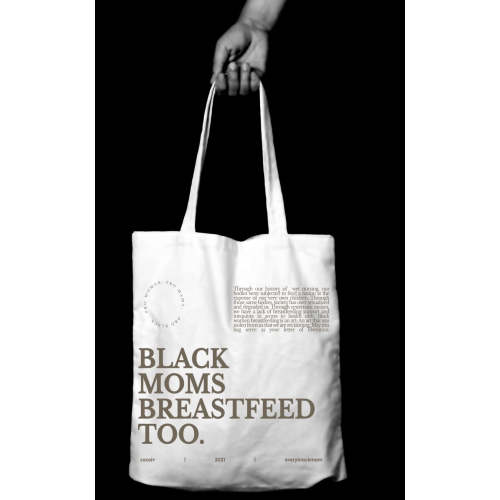 Black Moms Breastfeed Tote Bag