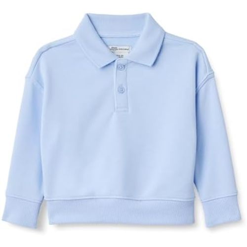 Boys' French Terry Polo Sweatshirt (3-6m)