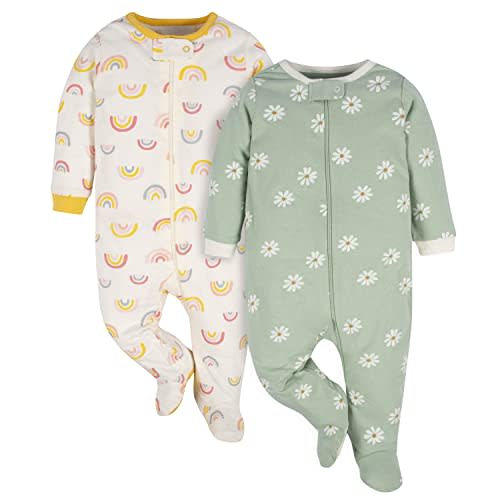 Gerber Baby Girls' 2-Pack Sleep 'N Play