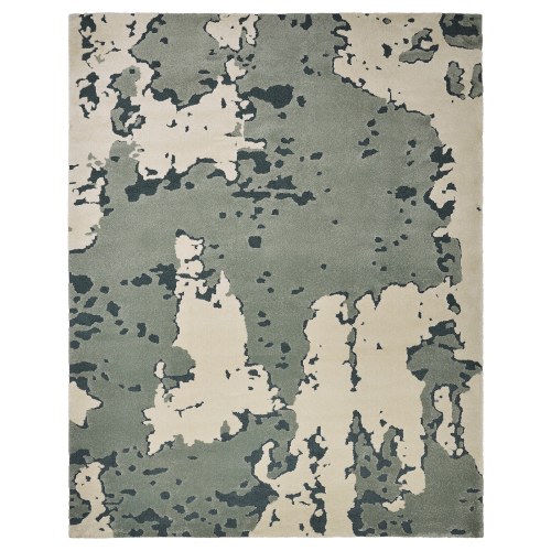 RINGKLOCKA Rug, low pile - green/off-white 7 ' 10 "x9 ' 10 "