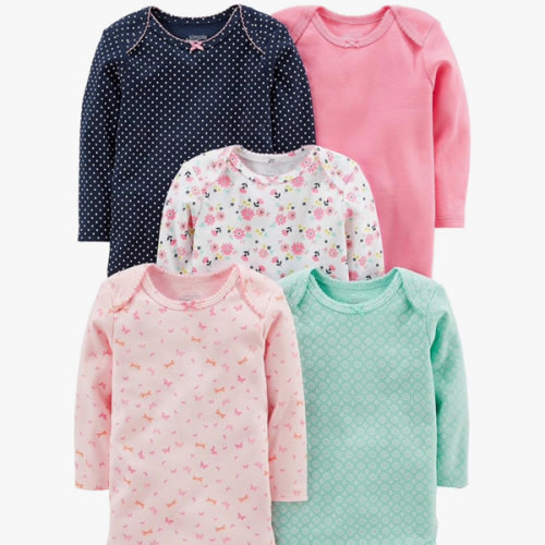 Simple Joys by Carter's baby-girls 5-pack Long-sleeve Bodysuit