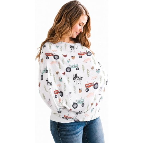 Copper Pearl Nursing Cover for Breastfeeding – Multi-Use Baby Car Seat Cover, Stroller Cover & Breast Feeding Cover Up for Women, Stretchy Breathable High Quality Cover for Boy or Girl, Jo
