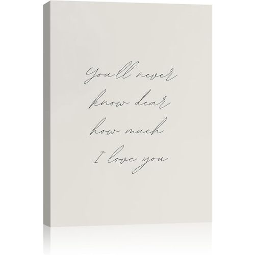 Framed Vintage Nursery Wall Art Farmhouse Kid's Room Decor Print Vintage Baby Love Quote Poster Baby Girl & Boy Nursery Wall Decor Toddler Room Bedroom Playroom Decoration, 8"x10" Ready to Hang