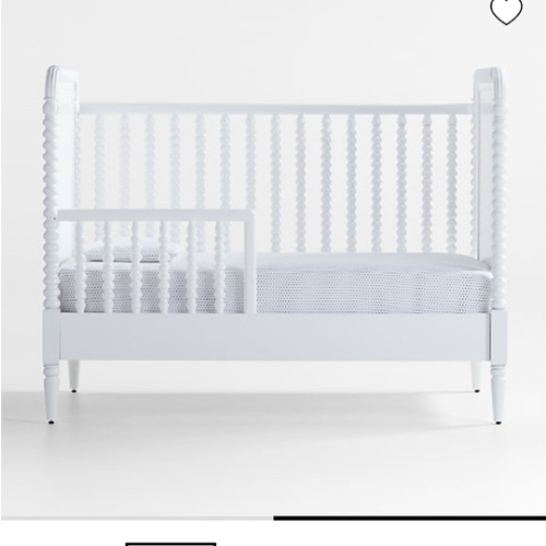 Jenny Lind White Wood Toddler Bed Rail