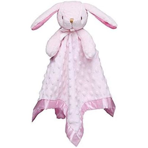 Pro Goleem Loveys for Babies Bunny Security Blanket Baby Girl Gifts Newborn Soft Pink Lovie for Infant and Toddler Snuggle Toy Stuffed Animal, Pink 16 Inch