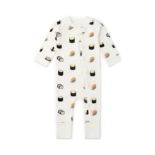 MONICA + ANDY One Piece Baby Pajamas, 100% Organic Baby Clothes for Girls and Boys, Sizes For Newborn and Infant
