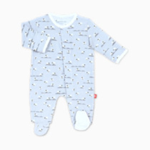 Magnetic Me Modal Magnetic Footie - Pastel Blue Baa Baa Baby, 0-3 M