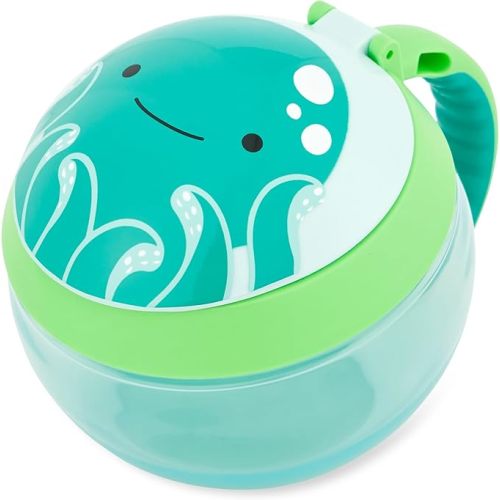 Skip Hop Baby Snack Container, Mealtime Snack Cup, Octopus