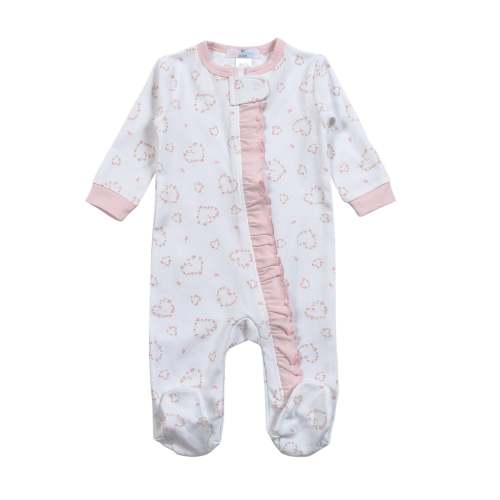 SWEETHEART ROSES PIMA ZIPPER FOOTIE – Baby Loren