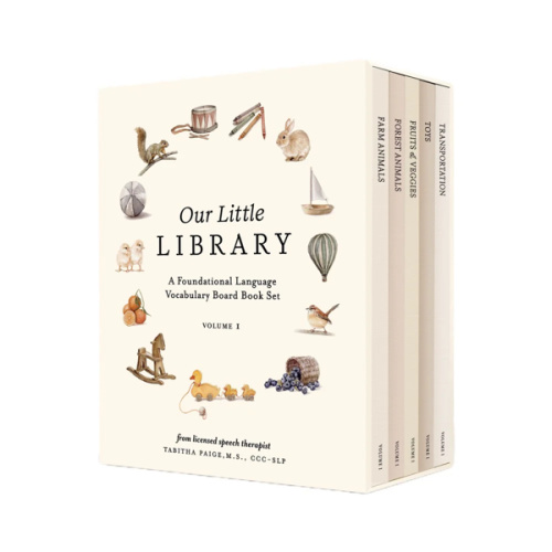 Our Little Library Board Book Set by Tabitha Paige | Baby First Words | Acorn Toy Shop