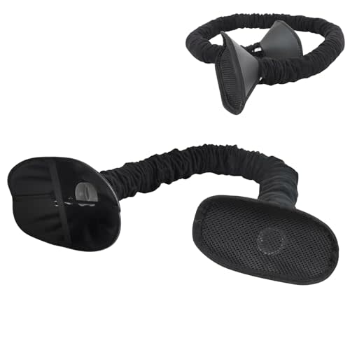 Rsobl AC Vent Extender for Vehicles,Car Air Conditioning Vent Hose,AC Tube Hose for Back Seat Directs Cool Air or Hot Air,Make Cool or Warm,Extended and Contracted(Patent Pending)1PCS,Black