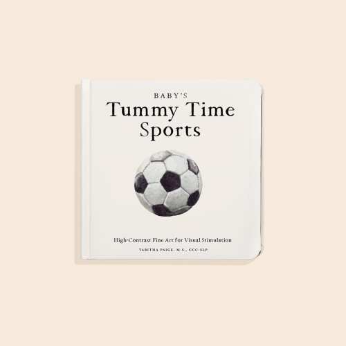 Baby's Tummy Time Sports:  High-Contrast Fine Art for Visual Stimulation (Baby Shower Gifts)