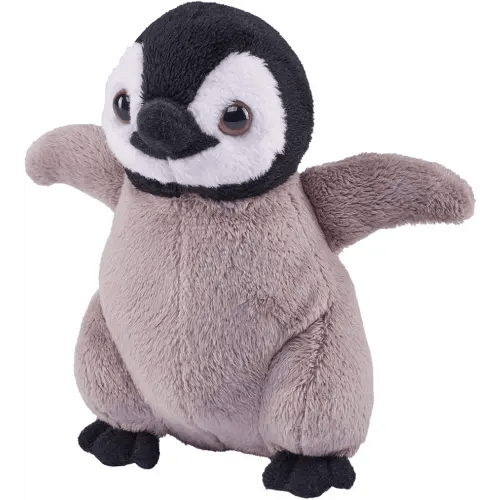 Wild Republic Pocketkins Eco Playful Penguin, Stuffed Animal, 5 Inches, Plush Toy, Made from Recycled Materials, Eco Friendly