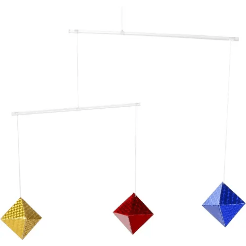 Set of 4X Montessori Mobile, Gobbi Mobile, Munari Mobile, Dancer Mobile, Octahedron, Mobile Bebe, Hanging Mobile, Montessori Materials…
