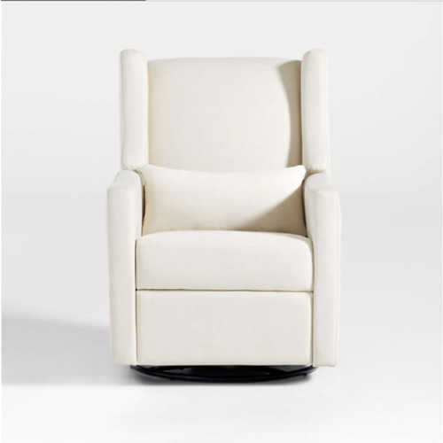 Babyletto Kiwi Cream Electronic Swivel Glider Power Recliner Nursery Chair