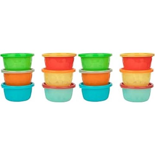 The First Years Bowls, 8 Oz, 12 Pack | Take & Toss | With Lids