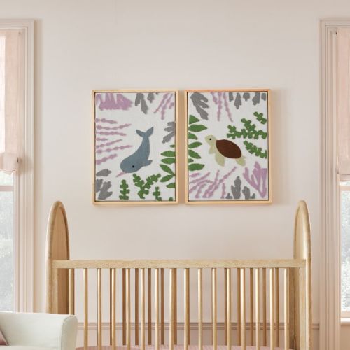 Felt Narwhal Framed Wall Art