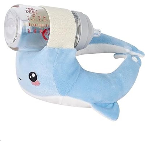 Baby Bottle Holder,Self Feeding Support Pad for Hands Free Bottle Feeding,Drying Rack Bottle (Blue)
