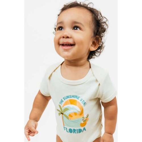 Florida Sunshine State Cotton Baby Onesie White/Multi - Emerson and Friends | Maisonette