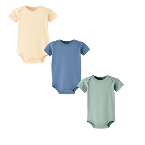 3 Packs Baby Boy Clothes Bodysuit Comfort Backed Onesie Pajamas Baby Girls' Clothing 12 Months